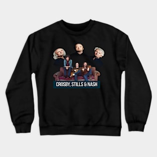 crosby, stills and nash old vs new 1 Crewneck Sweatshirt